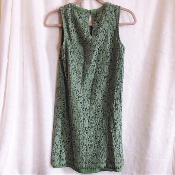 LALU Green Lace Button-Back Mini Dress - Picture 6 of 13